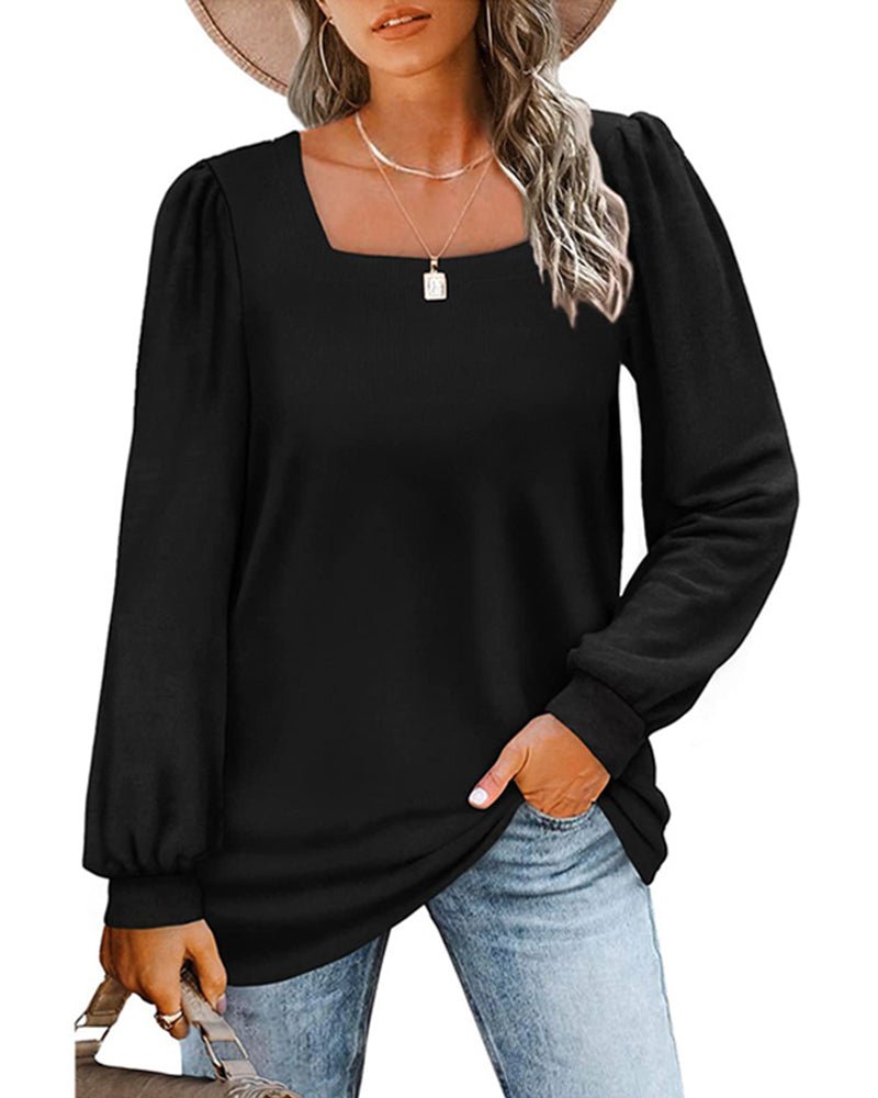 Caroline | Chic Square-Neck Top