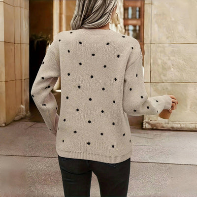 Lilah | Polka Dot Knitted Sweater