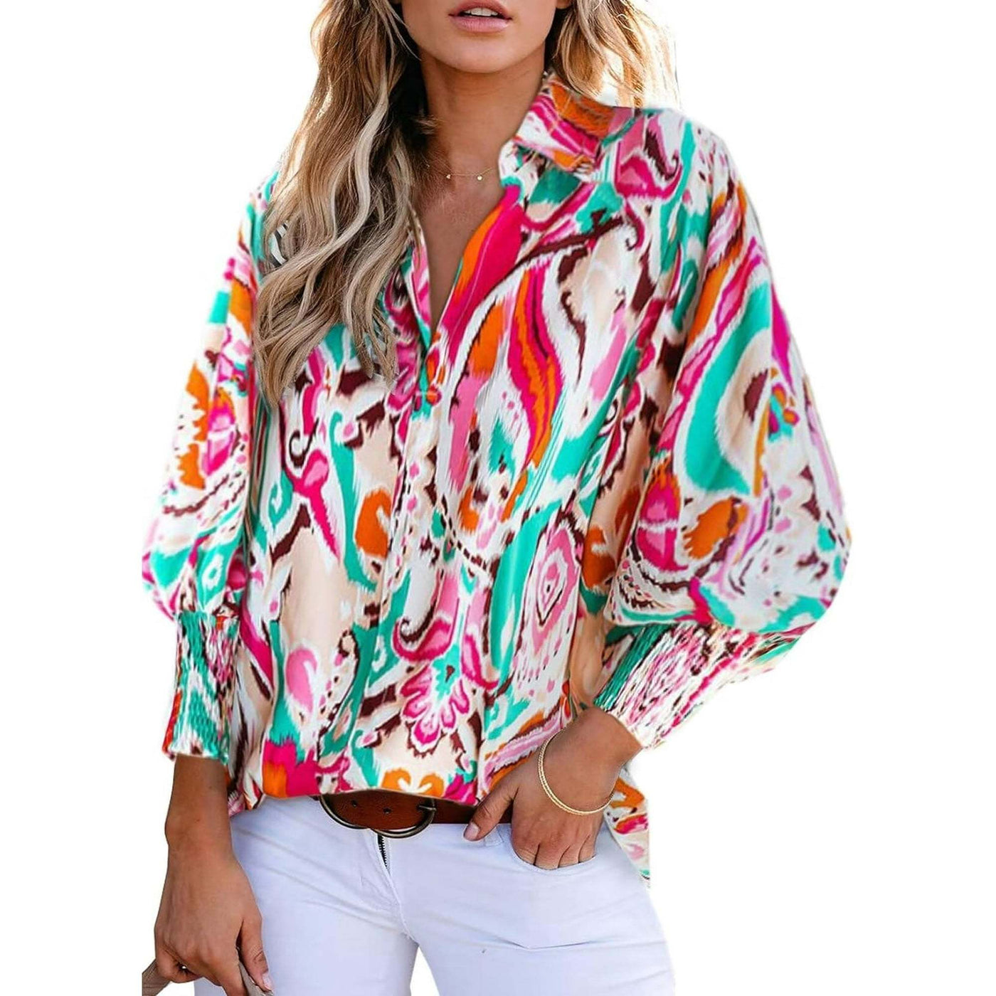 Charie | Elegant Paisley Top