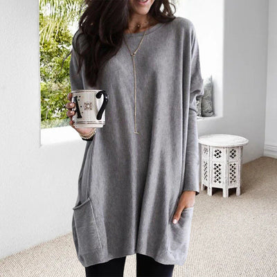 Stylish and versatile sweater for everyday life in unified with pockets