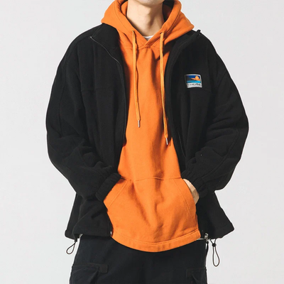 Men's Highly closed winter zipper Jacket | Long -sleeved