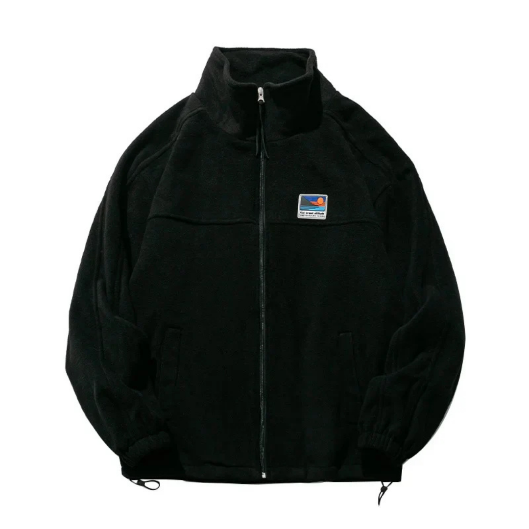 Men's Highly closed winter zipper Jacket | Long -sleeved