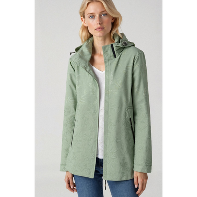 Women printed zipper winter jacket | Hood