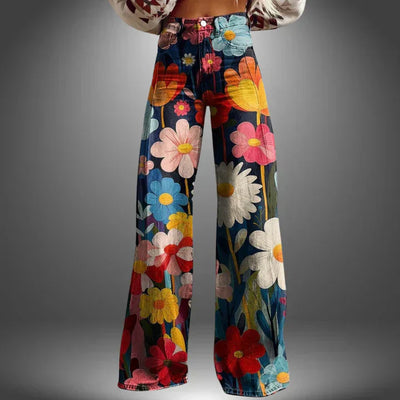 Azly - Stylish Casual Floral Pants
