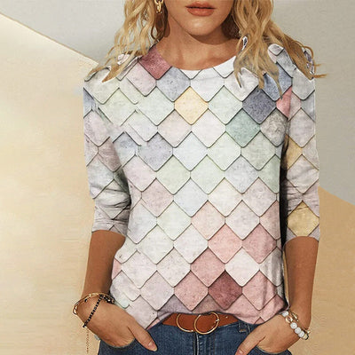 Female sophistication in a winter sweater