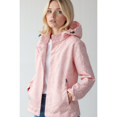 Women printed zipper winter jacket | Hood
