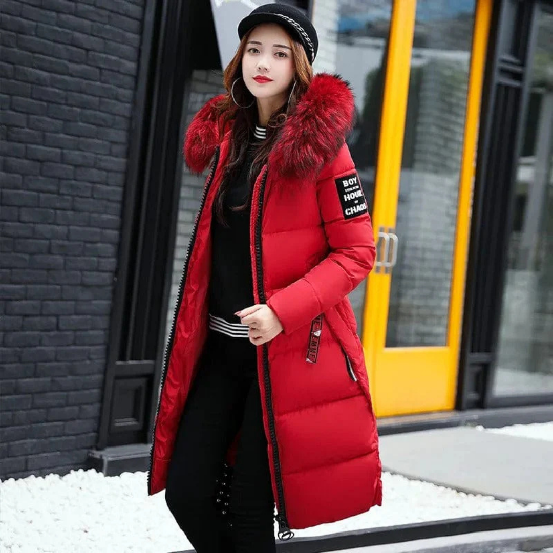 Women Long Winter Parka Jacket | Hood