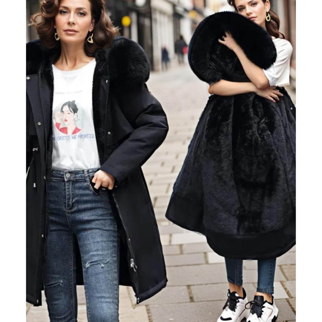 Women's warm comfortable parka jacket | Hood