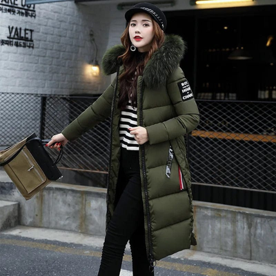 Women Long Winter Parka Jacket | Hood