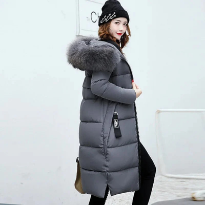 Women Long Winter Parka Jacket | Hood