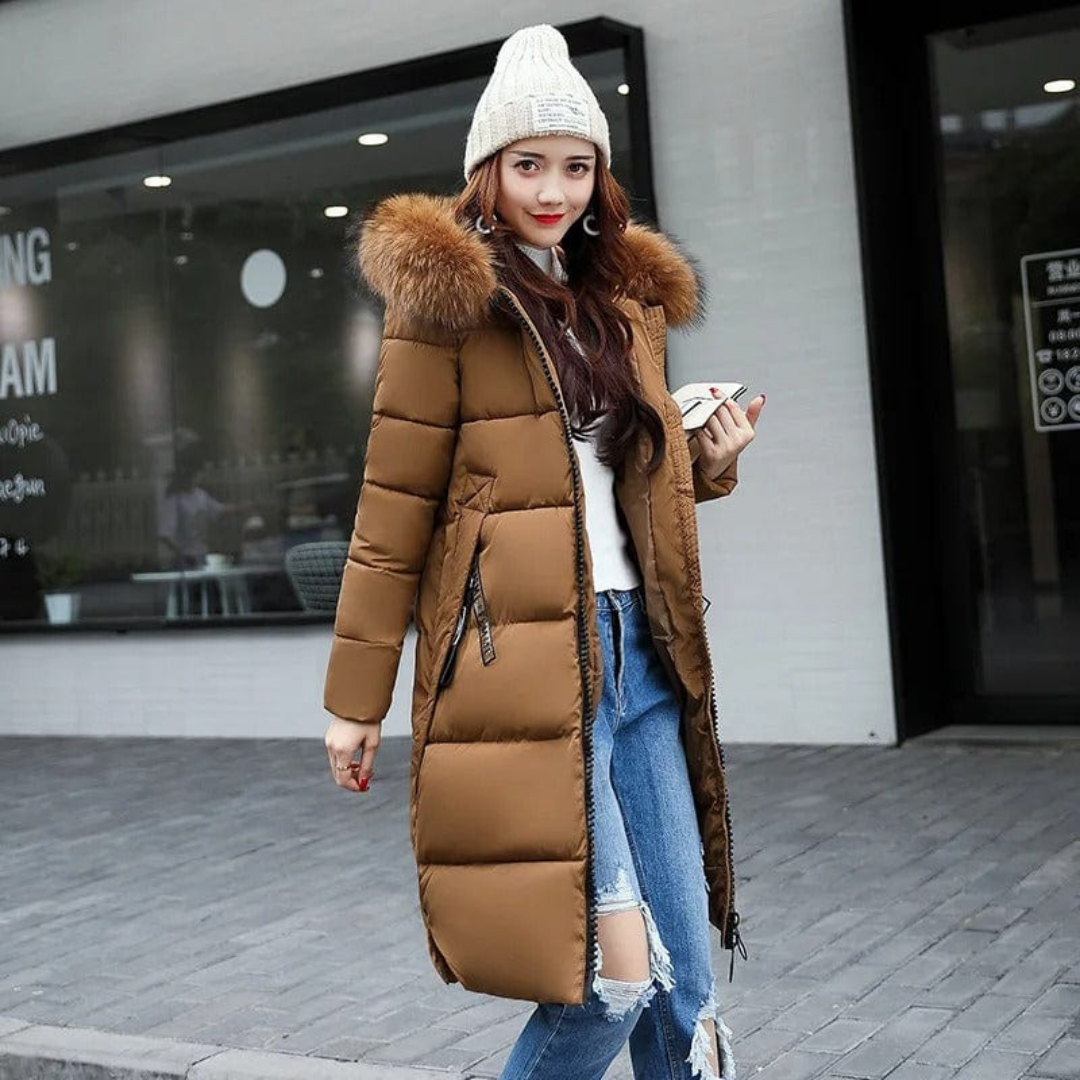 Women Long Winter Parka Jacket | Hood