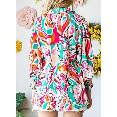 Charie | Elegant Paisley Top