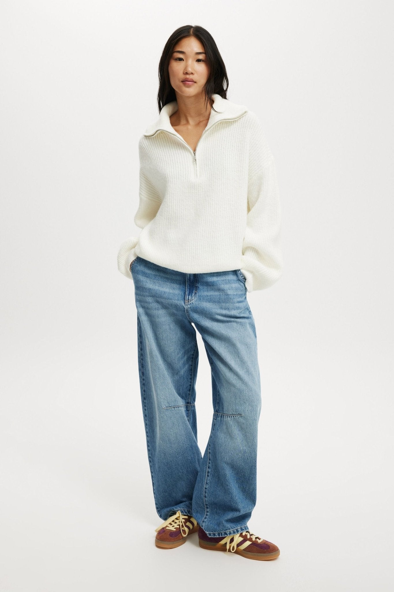 Felicia | Luxe Half Zip Top