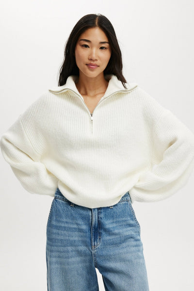 Felicia | Luxe Half Zip Top