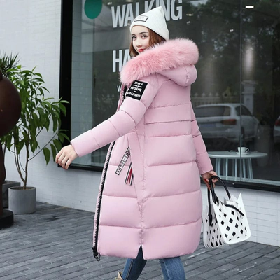 Women Long Winter Parka Jacket | Hood
