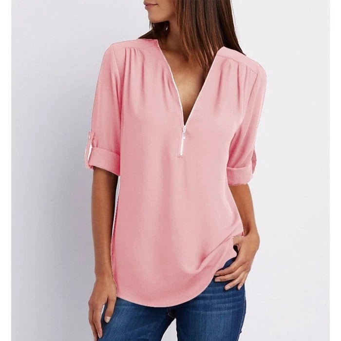 Gwen | Chic Zipper Top