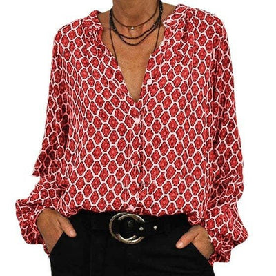 Antonia | Graceful Patterned Top