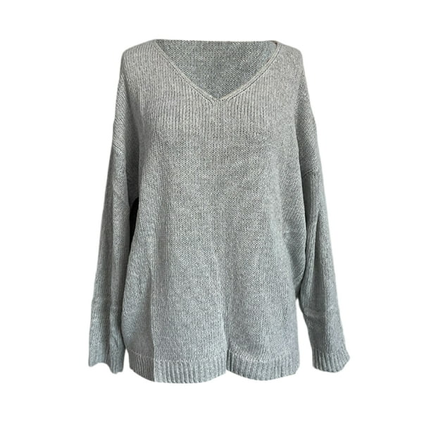 Sweater with a timeless V-neck for women: elegant and versatile