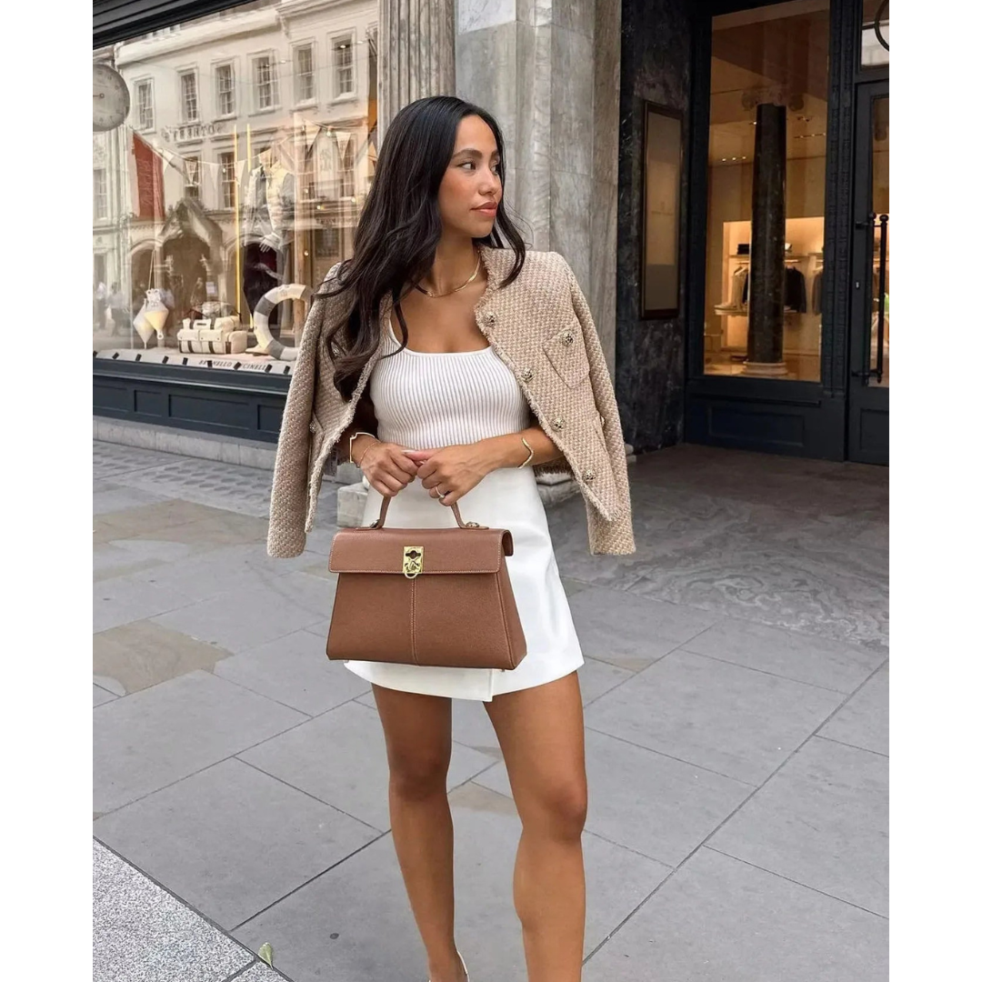Women's button down the long -sleeved jacket | Short