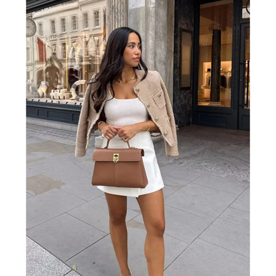 Women's button down the long -sleeved jacket | Short
