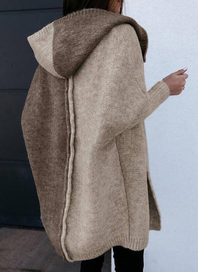 Maureen | Cozy Contrast Open-Front Cardigan