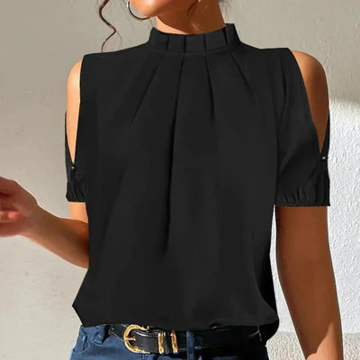 Lena | Pleated Slit Top