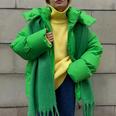 Stellianet | Women's buffer hooded jacket | Oversized