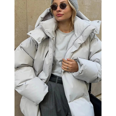 Stellianet | Women's buffer hooded jacket | Oversized