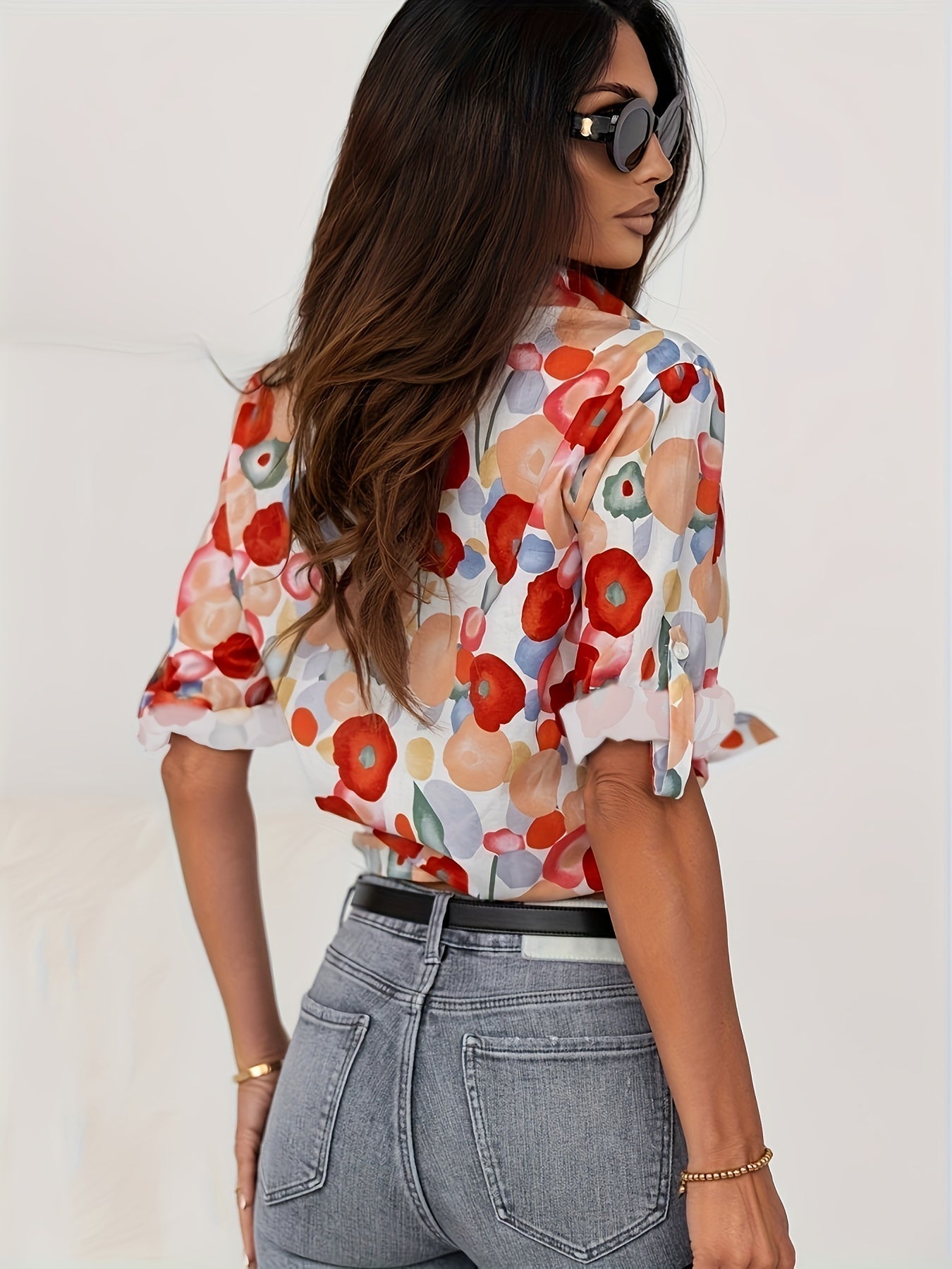 Mylene | Colourful Floral Top