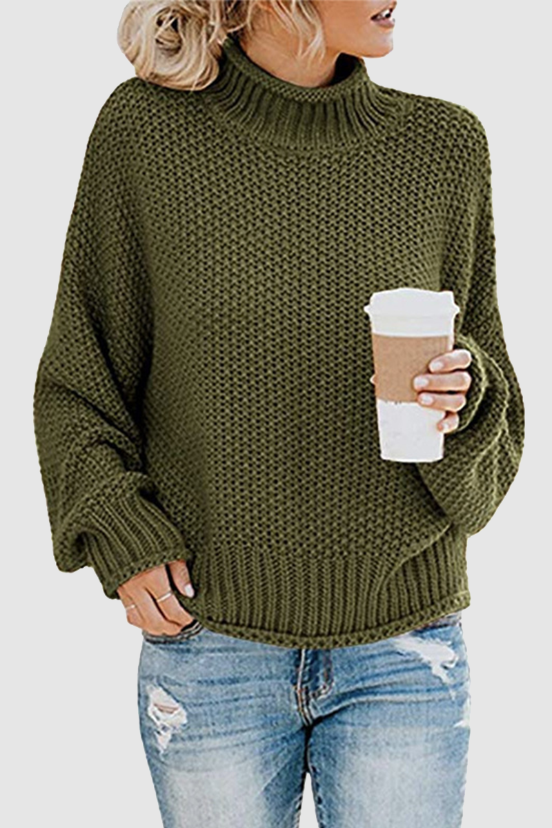 Sweater with collar and unique patchwork for women
