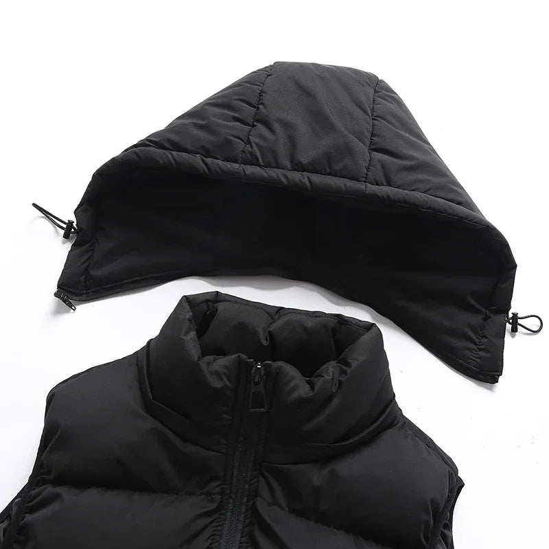 HUGO Bodywarmer | Ultra-Comfort Quilted Puffer Vest with Detachable Hood