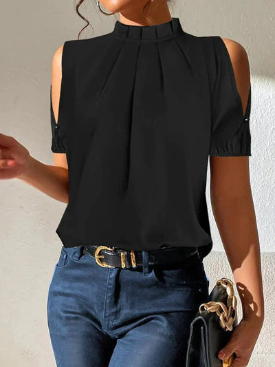 Lena | Pleated Slit Top