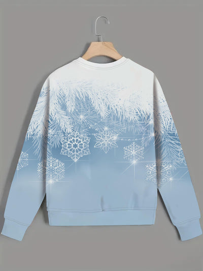 Sweater: Elegant winter sweater with snowflakes