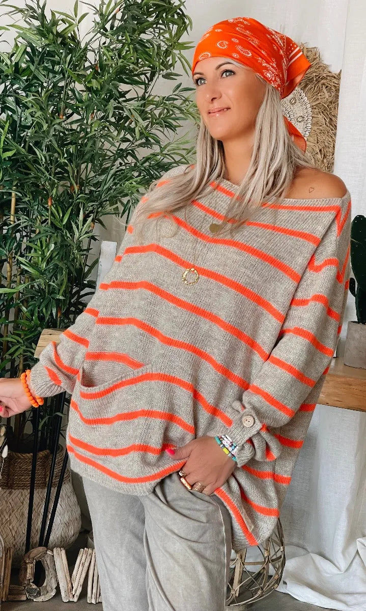 Cozy knitting sweater for women