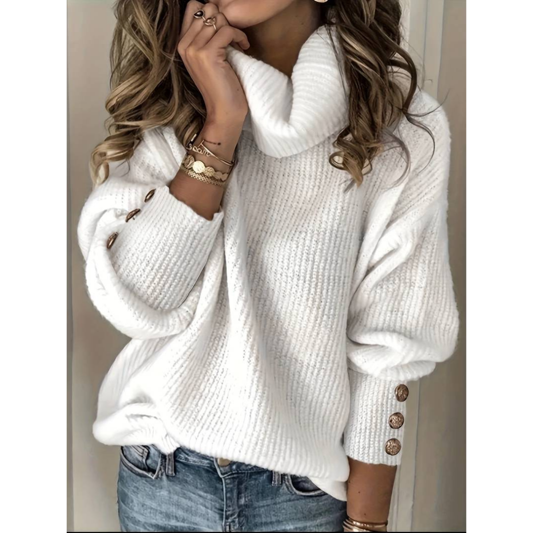 Helgan | Women's turtleneck sweater | Warmth