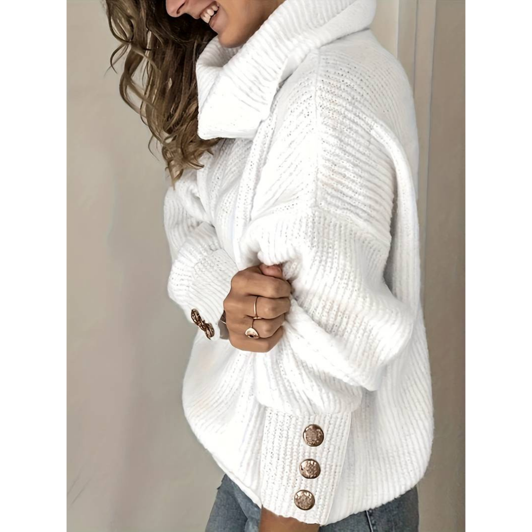 Helgan | Women's turtleneck sweater | Warmth