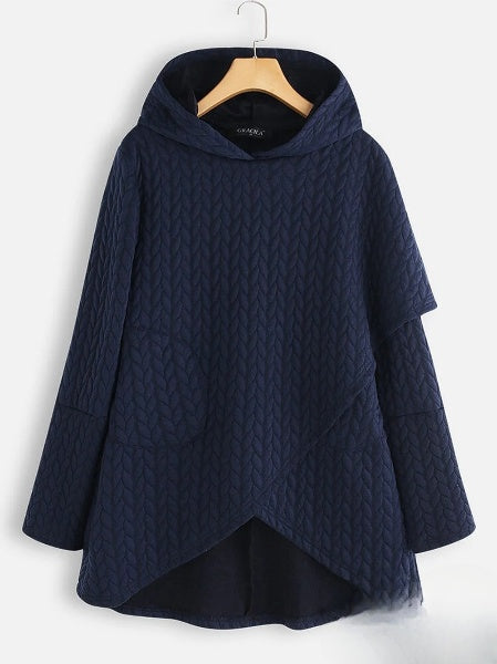 Asymmetrical women's sweater: trendy & comfortable for winter