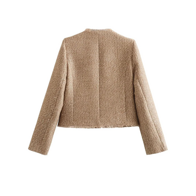 Women's button down the long -sleeved jacket | Short
