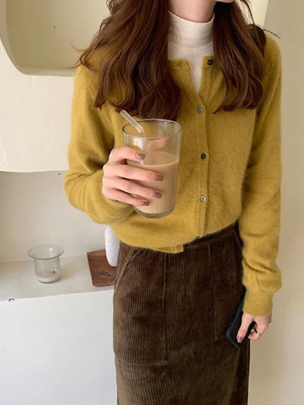Part jacket with a circular neckline and two -tone layer cut