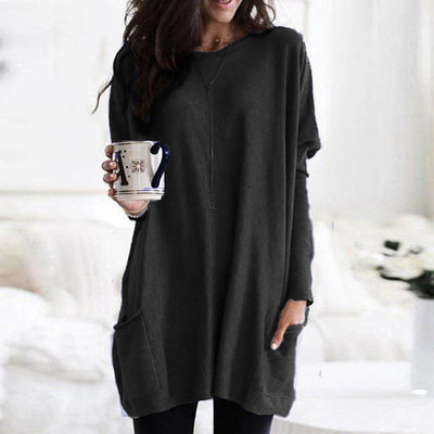 Stylish and versatile sweater for everyday life in unified with pockets