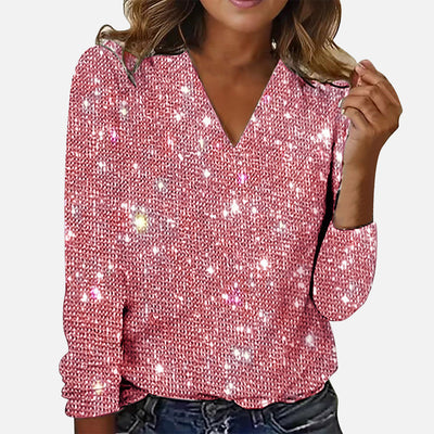 Kaya™ | V-Neck Diamond Blouse
