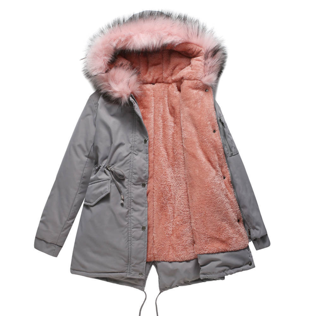 Women's hood winter parka jacket | Warmth