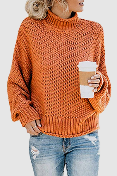 Sweater with collar and unique patchwork for women
