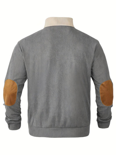 Scott | Retro Contrast Button Pullover