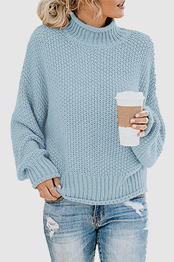 Classic patchwork sweater with elegant collar for winter