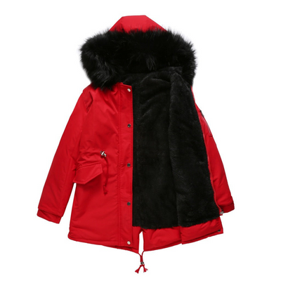 Women's hood winter parka jacket | Warmth