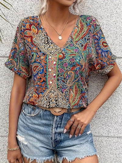 Sara | Moonlit V-Neck Top