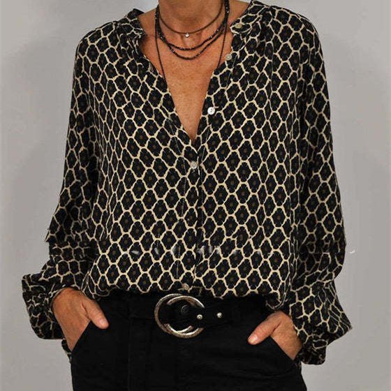 Antonia | Graceful Patterned Top