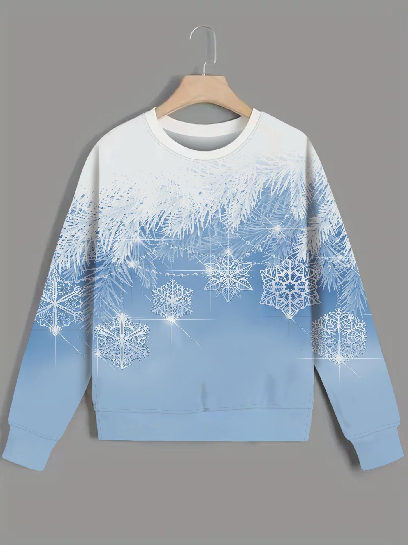 Sweater: Elegant winter sweater with snowflakes