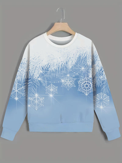 Sweater: Elegant winter sweater with snowflakes